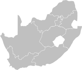 South Africa Map Transparent Png - Provinces South Africa Outline