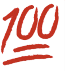 Library Of 100 Png Royalty Free Download Files - 100 Emoji