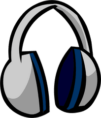 Download Blue Headphones Icon Png Image With No - Club Penguin Headphones