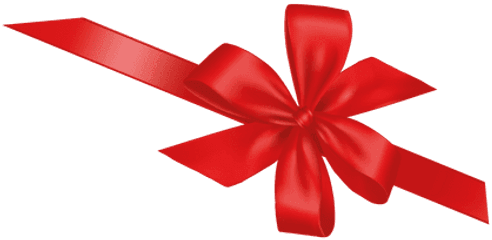 Red Ribbon Bow - Gift Wrap Ribbon Png