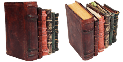 Antique Book Pic Stack Free Clipart HD - Free PNG