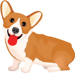 Cute Corgi Puppy - Semantic Ui Png