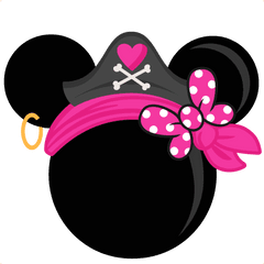 Mickey Mouse Pirate Head Png - Minnie Pirate