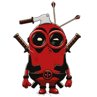 Machine Tshirt Deadpool Robot Minions PNG Free Photo