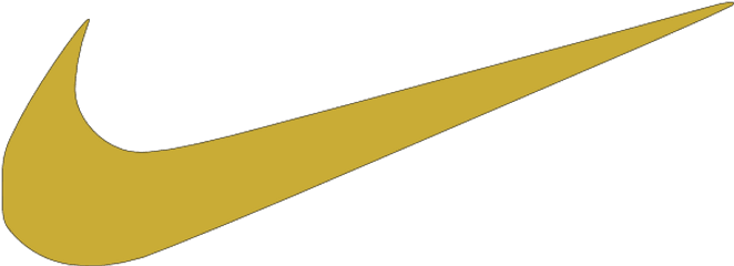 Free Nike Check Cliparts Download - Gold Nike Swoosh Logo Png