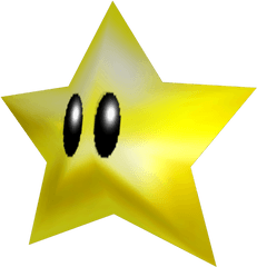 Nintendo 64 - Super Mario 64 Star Png