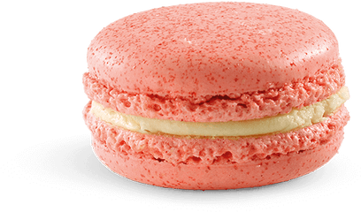 Strawberries And Cream Mcdonalds Macaron Transparent Png - Food