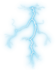 Lightning Bolts - Transparent Background Lighting Png