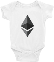 Ethereum Logo Infant Bodysuit - Logo Ethereum Png