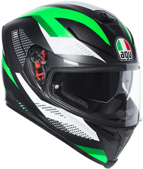 K - Agv K5 S Marble Black White Green Png