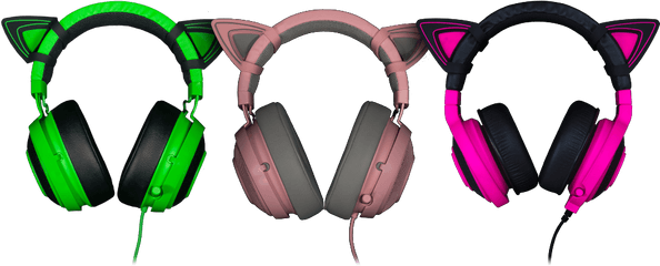 Kitty Ears For Razer Kraken - Razer Kitty Ears Png