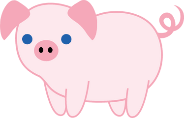 Cute Pink Piglet - Cartoon Piggy Wallpaper Hd Png