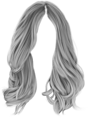 Download White Hair Png - White Wig Png