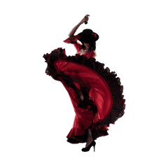 Spain Flamenco Png - Girl Dancing Hd