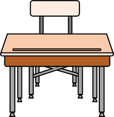 Student Desk Chair Clipart - Desk Clipart Png