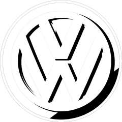 Download Hd Volkswagen Logo Black And - Circle Png