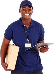 Download Man - African American Delivery Man Png Black Delivery Man Png