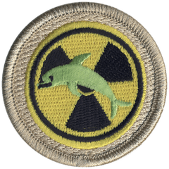 Radioactive Dolphin Patrol Patch - Radionuclide Therapy Png