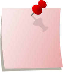 Push Pin Paper Transparent Png - Transparent Background Sticky Note Clipart