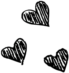 Heart Art Png - Heart Art Pencil Doodle Drawing White Drawn Heart Png