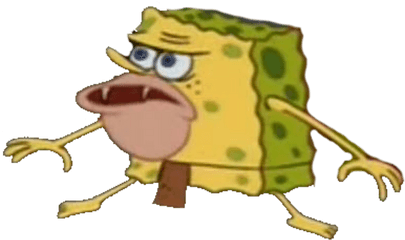 Template - Caveman Spongebob Meme Png