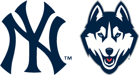 New York Yankees Vs Boston Red Sox - Uconn Night At Yankee Dream League Custom Logo Png