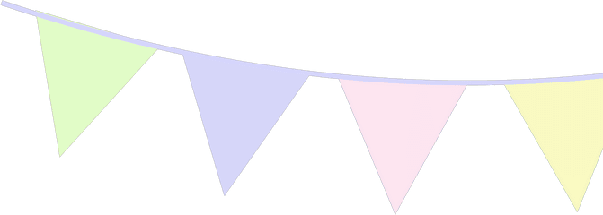 Pastel Baby Blue Bunting Clip Art Icon - Language Png