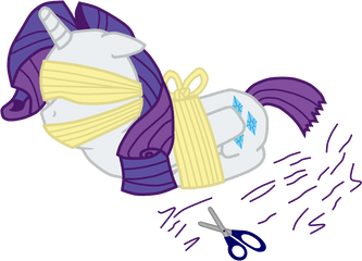 Download Png Artist Imp Bondage - Rarity Full Size Png Tied Up With Ribbons