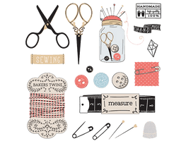 Sewing Thread Text Needle Accessory Fashion - Free PNG