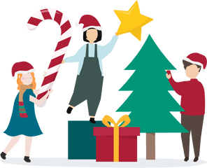 Einmalzahlungen - Christmas People Vector Transparent People On Christmas Cartoon Png