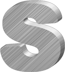 Presentation Alphabets Aluminum 3 - D Letter S 3 D Letter S Png