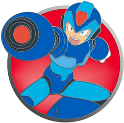 Mega Man X Pin - Captain America Png