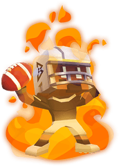 Download Marshawn Lynch Blocky Football - Illustration Png