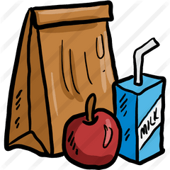 Lunch - Brown Bag Lunch Clipart Png