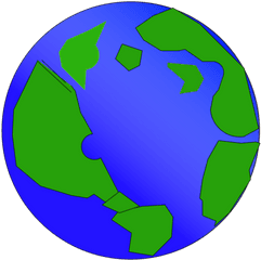 Electric Blueworldglobe Png Clipart - Royalty Free Svg Png Earth