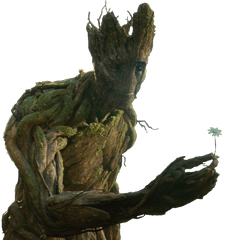 Giving Groot Reaching Out And - Groot Gives Flower To Girl Png