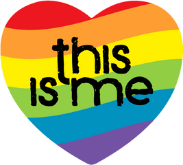 Coming Out Day Rainbow Heart Magnet - Rainbow Heart Png