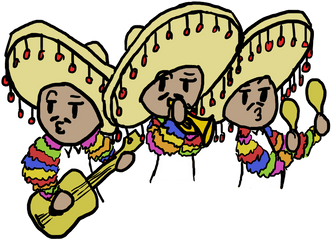 Png Transparent Background - Mariachi Drawing