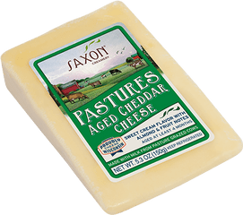 Pastures Aged White Cheddar Cheese From - Processed Cheese Png