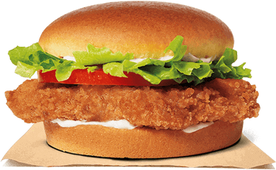 Crispy Chicken - Burger King Chicken Sandwich Png