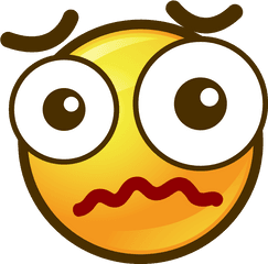 Free Emoji Circle Face Confounded Png - Happy