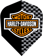 Harley Davidson Logo Black With Sliver - Harley Davidson Logo Png