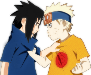 Download Hd Naruto And Sasuke As Kids - Sasuke Naruto Png