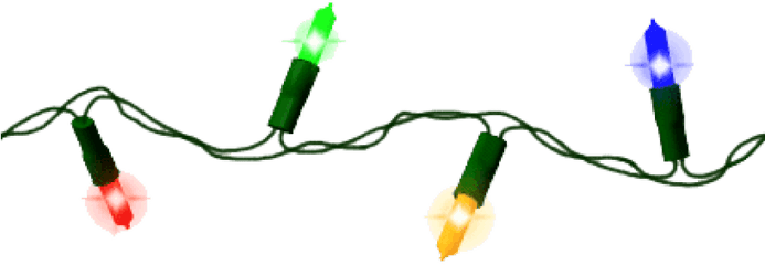 Christmas Lights Png Transparent Images Free Download Clip - String Of Christmas Lights Clipart