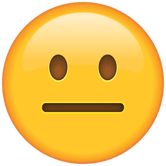 Neutral Face Emoji Free Icon - Free PNG