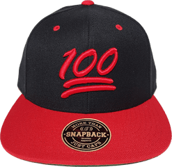 100 Emoji Snapback Wool Acrylic Blend - Baseball Cap Png