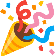 Party Popper Emoji - Emoji Fete Png