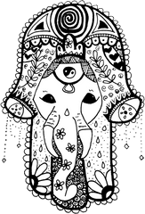 Download Elephant Hamsa - Png Hamsa