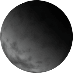 Clipart Moon New Transparent - Black Moon With White Background Png