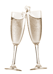 Sparkling Wine Png Image - Toast Of Champagne Glasses